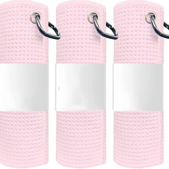 3 Pack Microfiber Waffle Weave Performance Golf Sport Towels 12 Color Choices - Picture 5 of 12